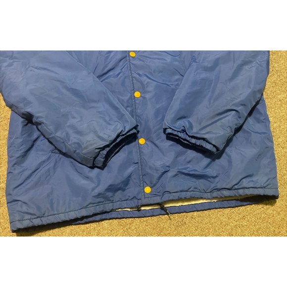 Vintage 70s Large NHL Hockey Buffalo Sabres Sabrejak Satin Bomber Button Jacket - Picture 7 of 10